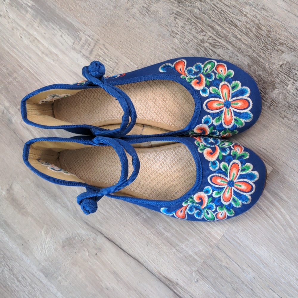 Colorful Embroidered Shoes